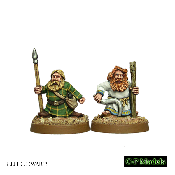Celtic Dwarf druid and apprentice