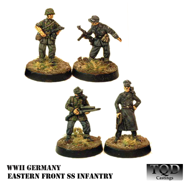 TQD-GS25 Eastern Front Oberfuhrer And SS Infantry - CheckPoint Miniatures