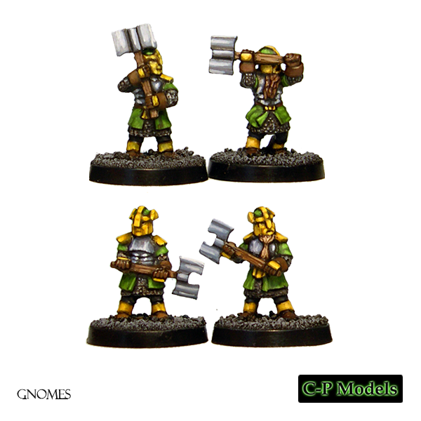 Gnome heavy infantry with axes